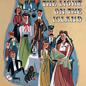 Hardcover edition of The Light on the Island featuring illustrated cover.